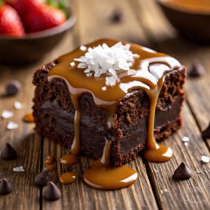 Salted Caramel Fudge Brownie